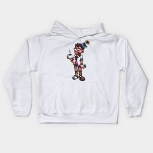 Man With Hangover After Party Kids Hoodie